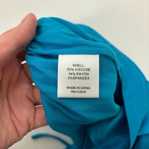 Camila Coelho Vicky Pant in Aqua Size S
